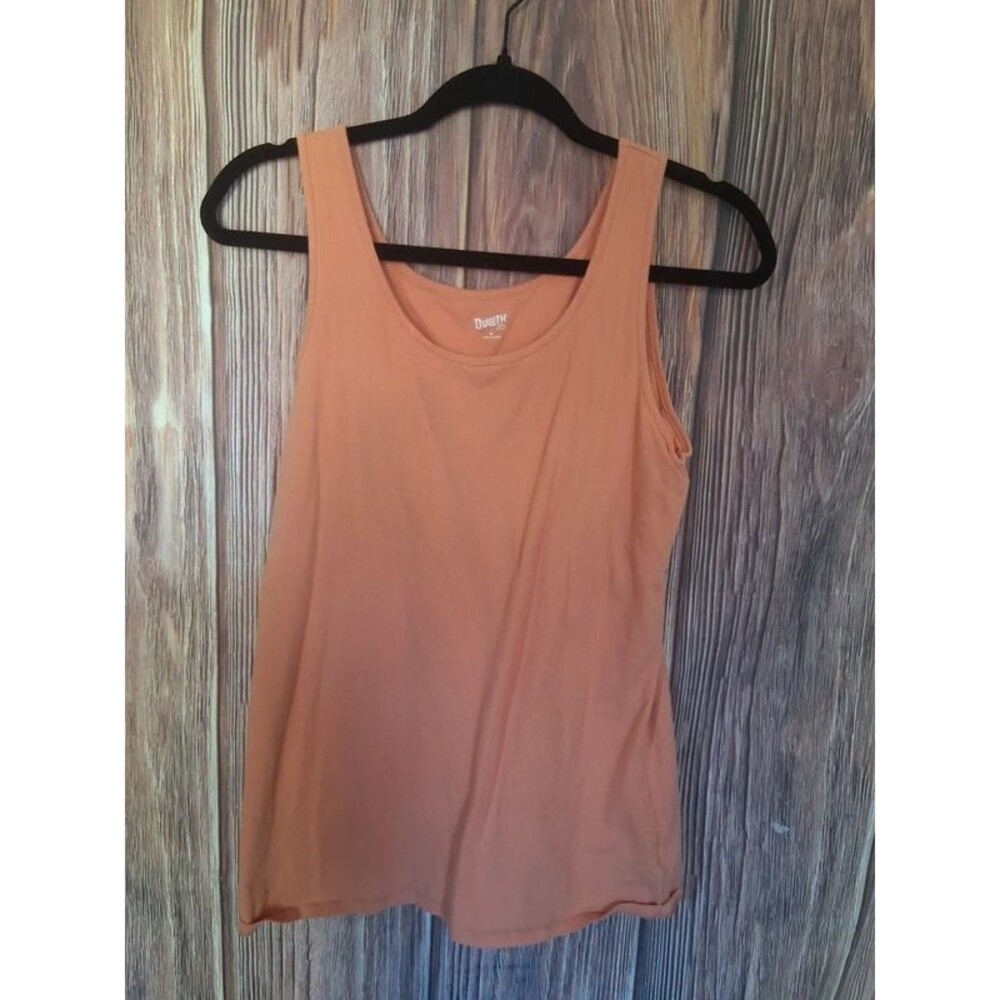Duluth coral tank top size medium built in wireless bra